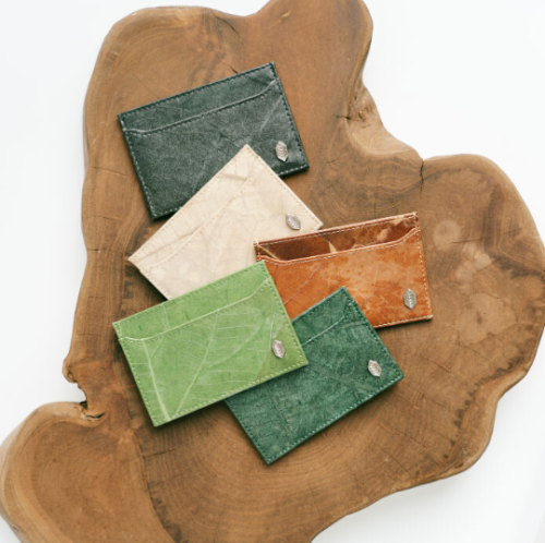 🌿7 COLORS🌿 잎섬유 3포켓 카드 지갑-비보트